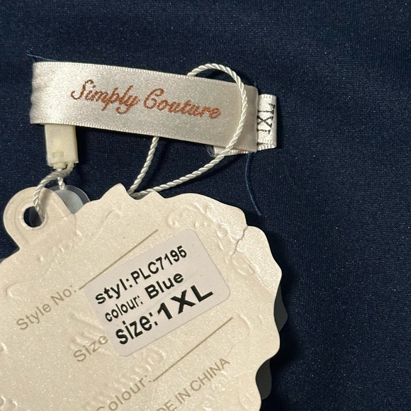 Simply Couture Embroidered Peacock Coat SZ 1X Jacket Faux Suede - Picture 10 of 12